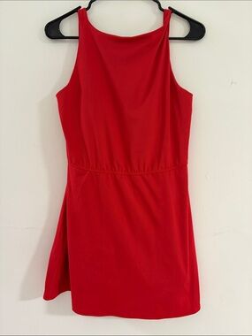 All in Motion Women’s Red Athletic Dress with attached shorts and shelf bra M